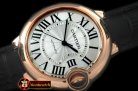 CAR0319 - Ballon De Cartier Mid RG/LE White Roman Miyota