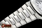 Patek Philippe Nautilus Jumbo 5711 SS/SS White/Stk PPF MY9015 Mod