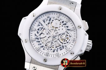 Fake Hublot Aero Big Bang Ceramic SS/RU Skeletonal A7750 Mod