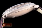 Cartier Balon Bleu Mens Diams Bez RG/LE White Miyota