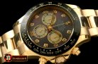 Replica Rolex Daytona 116528 YG/YG MOP Grey Diam A-7750 Sec@6
