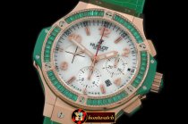 HUB0322G - Big Bang Pearl RG/Sq Green Ruby White A-7750