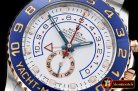 Rolex YachtMaster 116681 Blue RG/SS White JF Asia 7750 Mod