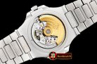 Patek Philippe Nautilus Mens 40mm Diams SS/SS White Sticks MY9015 Mod