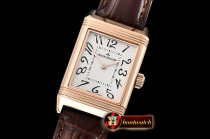 Jaeger Le Coultre JL Reverso Ladies RG/LE White/Num MY6T51 Mod