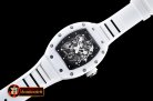RM090F - RM055 Bubba Watson Tourbillon CER/VRU White Custom Movt