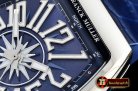 Franck Muller Vanguard Mens V45 SS/LE/RU Blue ABF Asia 2824