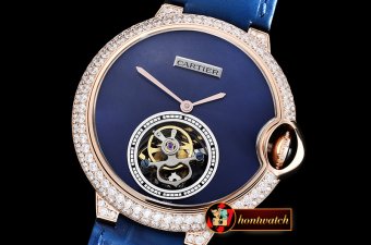 CAR0377A - Balon Bleu De Cartier Tourbillon RG/LE Blue Tourb