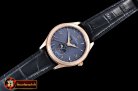 Jaeger Le Coultre Master Calendar Moonphase RG/LE Blue OMF MY9015 Mod