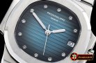 Patek Philippe Nautilus Ref.3800 Midsize SS/LE V.Blue Diams BP A