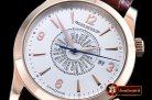JAEGER LE COULTRE Master Memovax World Time RG/LE Silver Wht Asi