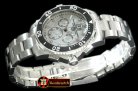 TAG0282A - Aquaracer Big Date Chrono SS/SS White Jap OS Qtz