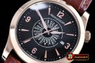 JAEGER LE COULTRE Master Memovax World Time RG/LE Black Asia 21J