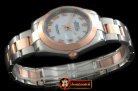 R2DJ0193I - SS/RG Oyster M-White Roman Asian Eta 2836-2