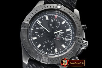 BSW0363 -Colt Chronograph 44 Black Diver Pro II PVD/NY Blk A7750