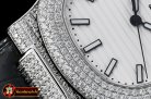 Patek Philippe Nautilus Mens 40mm Diams SS/LE White Sticks V2 MY9015