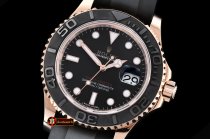 Rolex Yachtmaster YM 116655 40mm 18K Wrp RG/RU Black BP Ult Swis