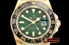 Rolex GMT Master II Ref.116718LN YG/YG Green EWF A2836