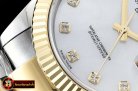 Rolex Datejust II DJ2 41mm Oyt Flt YG/SS Wht MOP Diams BP Asia 2813