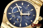 VACH. CONSTANTINE Overseas Dual Time Power Reserve YG/YG Blue TWA A1222