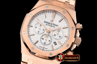 Audemars Piguet Royal Oak Chronograph 26331ST RG/RG F.Wht OMF A7750