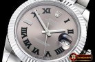 Rolex Datejust II DJ2 41mm Oyt Flt SS/SS Grey Roman BP Asia 2813