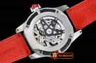 JAEGER LE COULTRE AMVOX3 Tourbillon GMT SS/LE Black/Wht Asia 23J