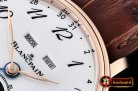 Blancpain Villeret Complications RG/LE Wht/Num OMF Miyota 9015