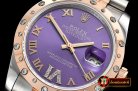 Rolex Datejust Midsize 31mm Diam Bez RG/SS Purple Diam BP A2836