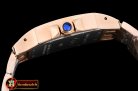 Cartier Santos Demoiselle Ladies Diams RG/RG Wht Swiss Quartz