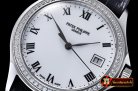PP0240D - Calatrava Ref.5117 SS/LE Diams White Roman MY9015 Mod
