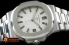 PP0187B - Nautilis Jumbo SS/SS White Miyota 9015