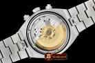 VACH. CONSTANTINE Overseas Chronograph SS/SS White Asia 7750 Mod 5200