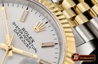 Rolex DateJust 36mm Jub Flt YG/SS White/Stick BP A2813