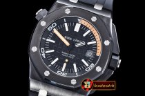 Audemars Piguet Royal Oak Diver Ceramic CER/RU Blk/Org BP MY9015