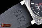 Replica BELL & ROSS BR03-92 SS/RU Black/White/Red Ltd Ed Miyota