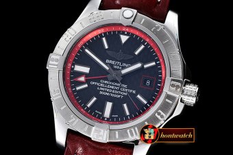 BSW0318 - Avenger II GMT SS/LE Black Stick A-2836