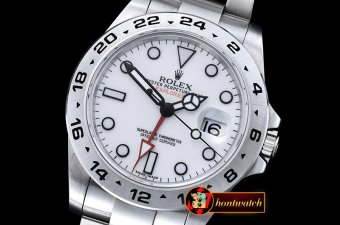 Rolex Explorer II Ref.216570 SS/SS Wht BP A3187 Mod