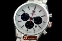 TAG0260E - Carrera CH 80Anni Chrono SS/SS White/Red Jap OS20