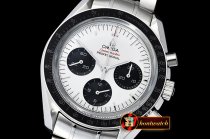 Omega Speedmaster Speedy Tuesday SS/SS Wht/Blk OMF Venus 75
