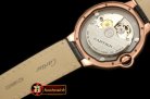 CAR0332A - Ballon De Cartier Mid RG/LE Black Roman Miyota