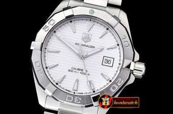 Tag Heuer AquaRacer Calibre 5 SS/SS White Asia 2824