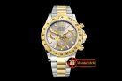 Rolex Daytona 116523 YG/SS Grey Stk OMF A7750 Mod