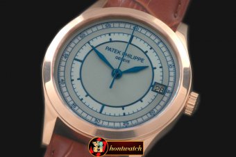 PP0176B - 5296 Calatrava RG/LE White Jap Miyota 9015