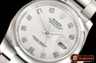 Rolex DateJust 36mm Oyst Dm 904L SS/SS Wht/Diam GMF SA3135