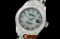 Replica Rolex Diam Bez SS MOP Wht/Diam S-2671
