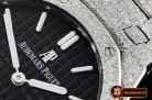 AP0530D - AP Royal Oak 33mm Frosted SS/SS Black JHF V2 Swiss Qtz