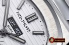 Best Quailty Patak Philippe Nautilus GMT MoonPhase SS/SS White A