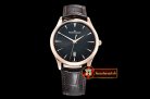 Jaeger Le Coultre Master Ultra Thin Date RG/LE Black ZF 1:1 MY9015 Mod