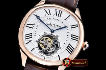 Cartier Drive De Cartier Tourbillon RG/LE White Tourbillon